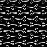To Beard or Not to Beard Scissors Cotton Fabric